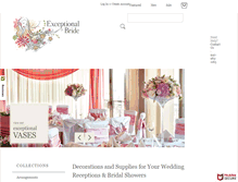 Tablet Screenshot of exceptionalbride.com